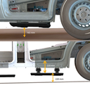 Garde au sol | Série ETB | Marchepied latéral électrique entièrement automatique 550 mm pour porte conducteur ou passager - pour Crafter I, Sprinter II et III