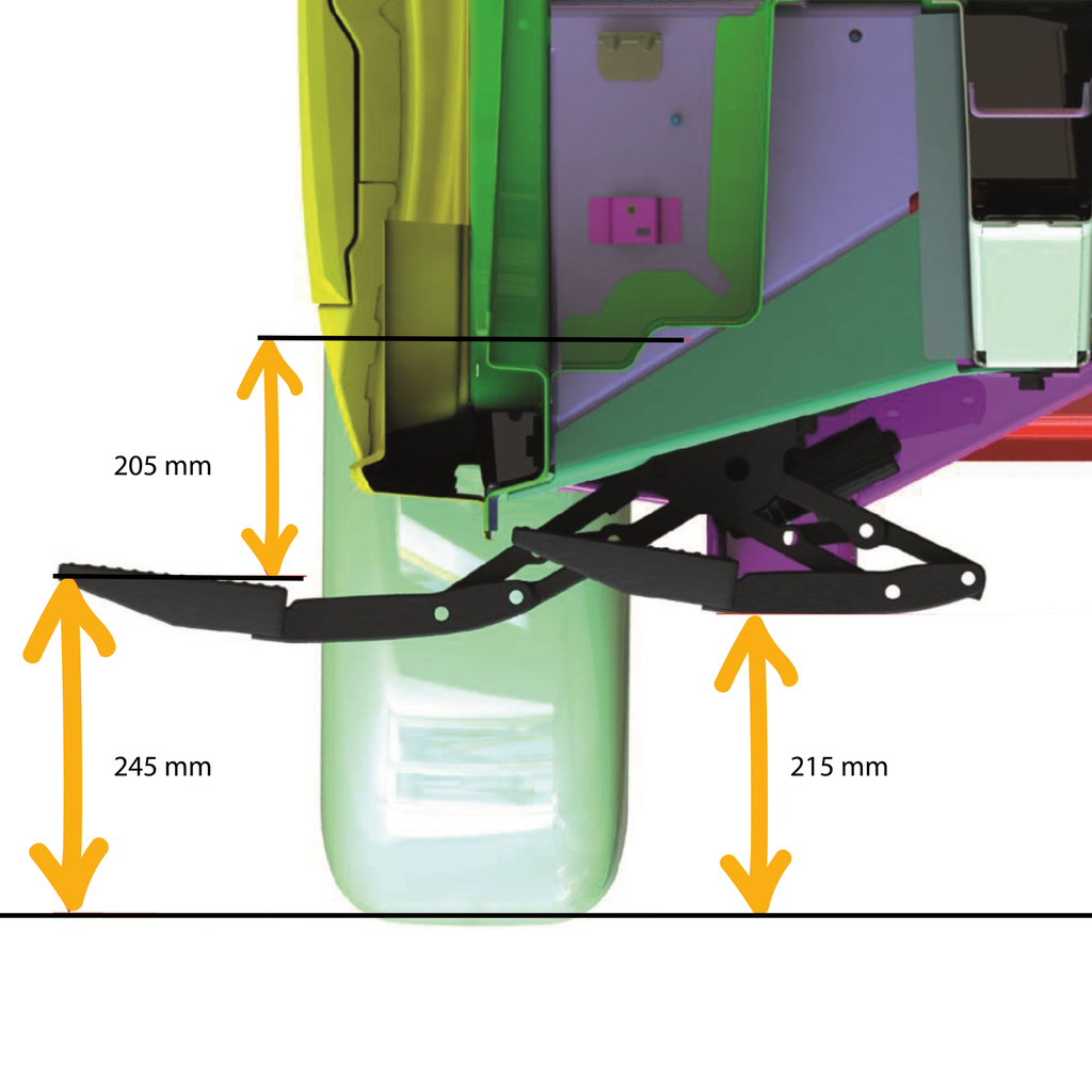 Série ETB | Marchepied latéral électrique entièrement automatique pour Crafter II et TGE Traction