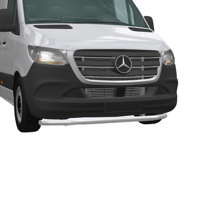 Série CityGuard | Protection basse en inox pour spoiler Sprinter (2019 - )