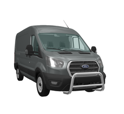 [807220] Série EUROBAR | Barre de protection avant acier inox - Ford Transit 2014 - 2019